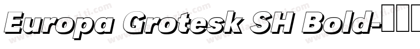 Europa Grotesk SH Bold字体转换